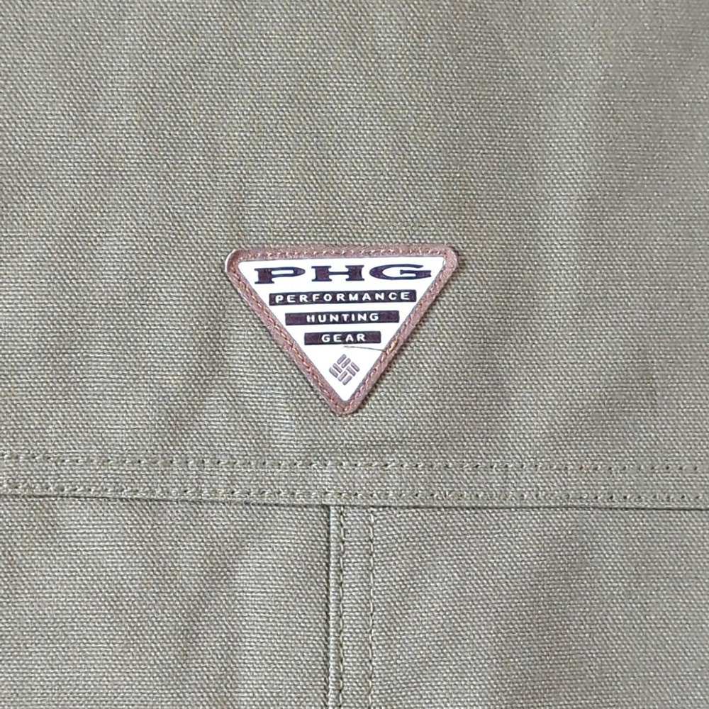 Columbia PHG Hunting Vest Mens Small Tan Canvas Fleece Lined Roughtail Gear - Picture 8 of 11
